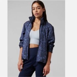 Athleta Navy Sightseer Lace Jacket